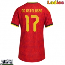 Belgium Charles De Ketelaere #17 Replica Home Shirt Ladies World Cup 2026 Short Sleeve